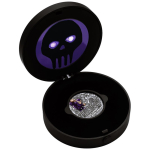 Einzelstück ! 2 oz Silber Tuvalu 2023 Antique Finish - Das PHANTOM - Der GEIST - 2AUD - Der Anti-Verbrechens-Kreuzritter