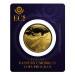1 oz Gold St. Kitts & Nevis EC8 2022 BU Coin Card -...