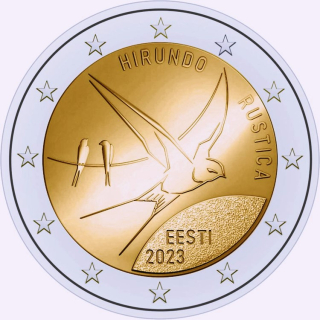 Estland 2 Euro 2023 Rauchschwalbe - 150. Jubiläum 2022 bfr