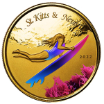 1 ounce Gold St. Kitts & Nevis EC8 2022 Proof -...