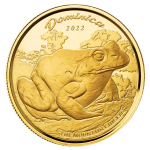 1 oz Gold Dominica EC8 2022 BU Coin Card - BERGHUHN...