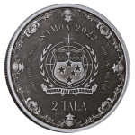 1 Unze Silber Samoa 2022 Antique Finish - MEERJUNGFRAU -...