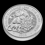 2 oz Silber UK 2023 BU - BLACK BULL of CLARENCE - Royal...