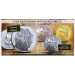 AURINUM*SUMMER*SALE** 1 oz Ruanda 2023 Proof Privy - BERGGORILLA - SONDEREDITION 15 Jahre Jubiläum African Ounce - 50 RWF