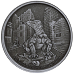 1 oz Tokelau 2022 Antique Coin Card - KOMODO DRACHE / KI...