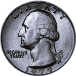 0,25 $ USA 1979 Quarter Dollar - GORGE WASHINGTON - OHNE...
