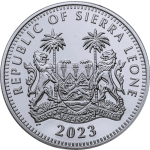 2 oz Sierra Leone 2023 Premium Finish - RA SONNENGOTT - 20$ - Serie Ägyptische Götter - Auflage 200 !