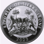 1 Unze Silber Sierra Leone 2023 BU  - BÜFFEL African Style - Afrika Big Five - Auflage 5.000 ! - Ausgabe 3