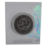1 oz Samoa 2024 Antique Certi Lock Coin Card - JAHR des...