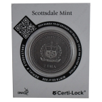 1 oz Samoa 2024 Antique Certi Lock Coin Card - JAHR des DRACHEN / Year of the Dragon - LUNAR DRACHE - 2 Tala  - Auflage 888 !
