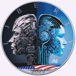 1 oz Silber USA 2023 BU - American Eagle KI MENSCH oder...