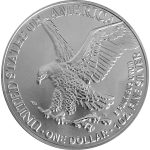 1 oz Silber USA 2023 BU - American Eagle - BUCHDRUCK Erfindungen - Liberty - Color farbig - Ausgabe 1
