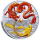 1 oz Silber DRACHE und KOI - ROTER DRACHE - COIN CARD - Australien 2023 BU - Serie Mythen & Legenden Ausgabe 7 - Myth & Legends - 1AUD