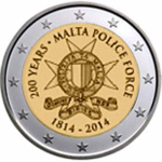 2 Euro Malta 2014 200 Jahre maltesische Polizei unc.