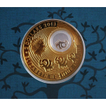 28,3 Silber Niue 2013 Proof Gilded - LUCKY COIN - ELEFANT - Glücksmünze - 2 NZ$