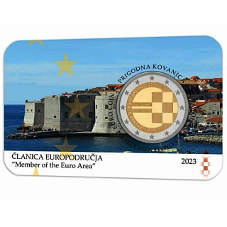 2 Euro Kroatien 2023 Coin Card - Erste 2 Euro Münze aus Kroatien