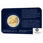Crotia 2 Euro 2023 BU Coin Card / First 2 Euro Coin from...