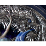 2 oz Kamerun 2023 - STARBURST AMPHITHERE DRAGON - Allsehendes Auge - DRAGONOLOGY Ausgabe 2 - Antique Finish - 2000 Francs