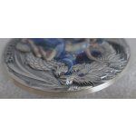 2 oz Kamerun 2023 - STARBURST AMPHITHERE DRAGON - Allsehendes Auge - DRAGONOLOGY Ausgabe 2 - Antique Finish - 2000 Francs