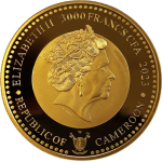 1 Unze Gold Kamerun 2023 BU - GERECHTIGKEIT - Zeitalter...