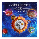 AURINUM*Summer*Sale* 1 oz Malta 5 Euro 2023 Silber BU - KOPERNIKUS - Coin Card