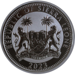 TOP*ANGEBOT** 1 oz Sierra Leone 2023 - ANUBIS - Gott des Totenreichs - REVERSE FROSTED - Serie Ägyptische Götter - Ausgabe 4 - Reverse Frosted - 1$