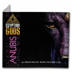 NEU* 2 oz Sierra Leone 2023 - ANUBIS - Gott des Totenreichs - Coloriert - Serie Ägyptische Götter - Ausgabe 4 - 20$