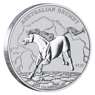 NEU* 1 oz BRUMBY 2024 BU Australien 1 AUD - Serie Wildpferde Australiens - 1 AU$