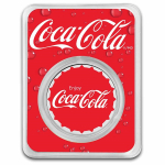 NEU* 1 oz Silber Round 2023 BU - COCA COLA  - COLOR - Coin Card TEP - USA  #1
