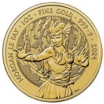 1 Unze Gold  UK 2024 BU - MORGAN Le FAY - Mythen &...