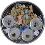 60 g Silber Niue 2019 Proof - YOUR ANGELS - DEINE ENGELCHEN - Talisman - Filigrane Engelchen - 5 NZD