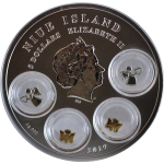 60 g Silber Niue 2019 Proof - YOUR ANGELS - DEINE ENGELCHEN - Talisman - Filigrane Engelchen - 5 NZD