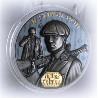 2 oz Niue 2023 - Thomas Shelby - Shelby Family - Peaky Blinders serie Startmotiv - Antique Finish - 5 NZD