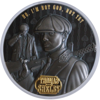 2 oz Niue 2023 - Thomas Shelby - Shelby Family - Peaky Blinders serie Startmotiv - Antique Finish - 5 NZD