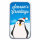 AURINUM-TOP-ANGEBOT** 1 Unze Silber Motivbarren - PINGUIN - Winterszene - Happy Holidays BU Color