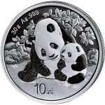 WIEDER DA ** 30 g Silber China 2024 BU - Panda -...