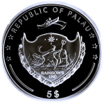 ab lager ** 1 Unze Silber Palau 2012 Proof - DRACHE -...