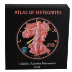 1 oz USA American Eagle 2016 Rosegold - ADMIRE METEORIT - Atlas of Meteorite