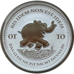 1 oz Silber Tuvalu 2023 BU - Ottifant - BIS IDEM NON EST...