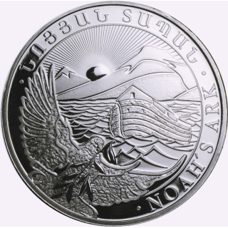 AURINUM*SUMMER*SALE** 1 Unze Silber Armenien 2024 - Arche Noah - BU