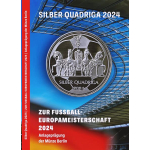1 Unze Silber Round 2024 Proof - QUADRIGA - Fussball EM...