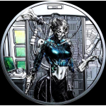 3 oz Cook Islands 2024 - CYBERQUEEN - Die Wiedergeburt - Science Fiction Serie  CYBERPUNK - Black Proof - Smartminting - Coin Invest Liechtenstein