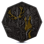 Letzte zum SONDERPREIS** 1 oz Silber Germania Mint - WITCHCRAFT - Die GERMANISCHE SEHERIN SEERESS - Antique Finish UV-Effekt - Octagonprägung - Serie WITCHCRAFT - Neue Serie - 1. Ausgabe Die Seherin