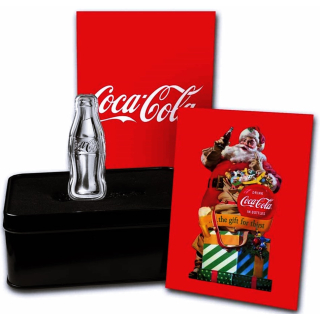 NEU* 1 oz Silber USA 2023 Proof - COCA COLA Flasche - Coca Cola Bottle Shape - Exclusivausgabe Auflage 1,000 !