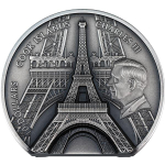 2 oz Cook Islands 2024 - EIFFELTURM PARIS - Historische...