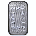 AURINUM*SUMMER*SALE** 1 oz Silber Motivbarren 2024 - DRACHE - Jahr des DRACHEN - Lunarserie