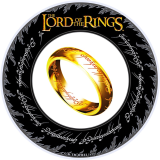 2 oz Silber + 0.2 g Gold Samoa 2024 - DER EINE RING Harry Potter - 3-Dimensional - GLOW-in-the-DARK - PROOFLIKE -Top-Edition 2024