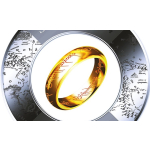 2 oz Silber + 0.2 g Gold Samoa 2024 - Der Eine Ring 3-Dimensional - GLOW-in-the-DARK - Herr der Ringe - PROOFLIKE -Top-Edition 2024