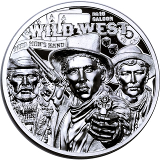 AURINUM-TOP-ANGEBOT*Letzte Münze* 1 oz Cook Islands 2024 Proof - Legenden des Wilden Westen - WILD BILL HICKOK - Legends of Wild West - 5$