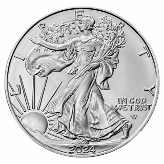 1 Unze Silber USA 2024 BU - LIBERTY AMERICAN EAGLE -  United States America - neues Design- 1$